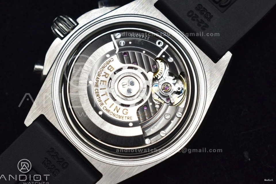 B01 A7750 Blk Best Chrono 43mm BLS SS 1:1 Navitimer Version L-Blue LE 1126